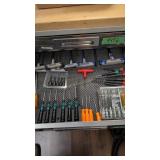 Two drawers in tool cabinet all six wrenches