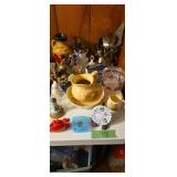 Vases wash bowling pitcher, silver plate,