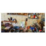 Items on workbench and wall miscellaneous