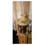 Antique brass table lamp