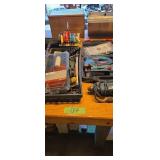 Allen wrenches drills, saber saw, etc