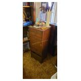 Upright cabinet used as jewelry box 16x13X38