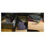 Clothing under table