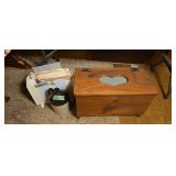 Vintage jug magazine rack toy box