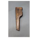 Wooden holster for high-powered Browning pistol