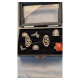 8 Vintage Sterling Rings
