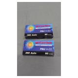 Two boxes 380 Auto caliber ammo full boxes