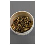 Can of 45 caliber hollow point bullets as shown