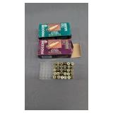 Two boxes fiochi 7.63 Mauser ammo one box is f