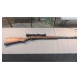 Marlin model 9922 caliber rifle with scope