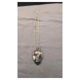 Vintage sterling silver necklace artist signed