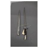 Swiss army model 1918 bayonet with sheath