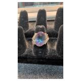 14 Karat Gold Mystic Topaz Ring 7.2 G Size