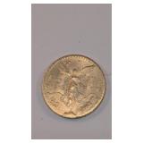 1947 Mexican 50 peso gold coin looks to be