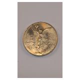 1947 Mexican 50 peso gold coin looks to be