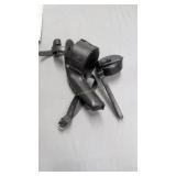 Luger snail gun canister with leather case
