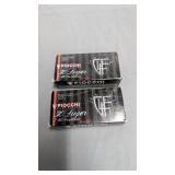 Two boxes fioche 7.65 caliber ammo full boxes