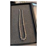 21-In sterling silver necklace 100.6 g