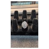 14 Karat Gold Cocktail Ring 8.6 G Size 8-1/4