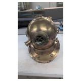 Vintage brass divers helmet 16x14x17