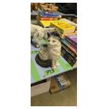 cast iron cat bank/door stop 9 in tall