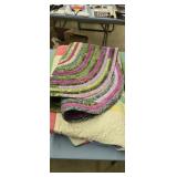 vintage quilt and rug