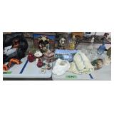 decorative items whiskey bottle blankets etc