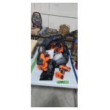 Black & Decker battery operated power tools with