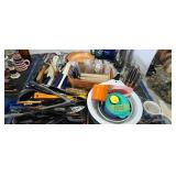 lot of kitchen utensils carafe mugs etc