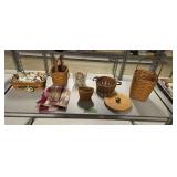 longaberger baskets and accessories as shown