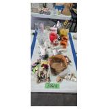 figurines candles basket etc