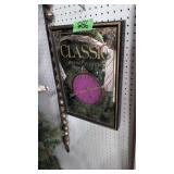 Golden Classic Premium Beer Advertising Clock