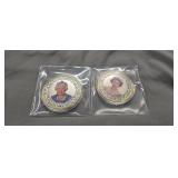 Pair Of Queen Elizabeth Tokens