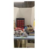 bungee cords work gloves storage cabinet etc