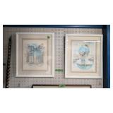 Pair Of Artist Sign Prints 24 X28