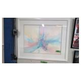 Large Frame Artist Signed Pastel Print