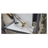 Trombone On Display Stand