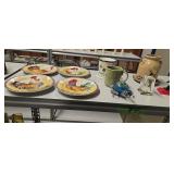 chicken plates nutcracker paperweights etc