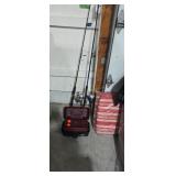fishing rods and tackle box