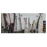 yard tools ironing board etc