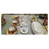 platters, cups and saucers etc