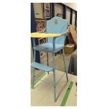 vintage child's toy high chair