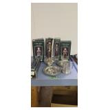 Christmas Carolers And Pewter As Shown