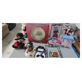 lot of Christmas decorations