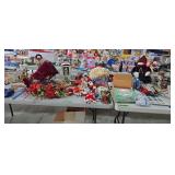 lot of Christmas decorations