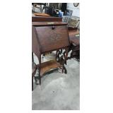 antique oak drop front desk