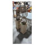 pair of plant stands