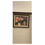 frame print of an oriental geisha woman artist