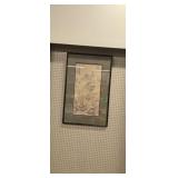 framed Oriental print