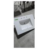 marble vanity top with splashback